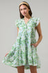 Kiany Floral Marlan Ruffle Mini Dress